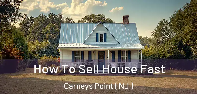  How To Sell House Fast Carneys Point ( NJ )