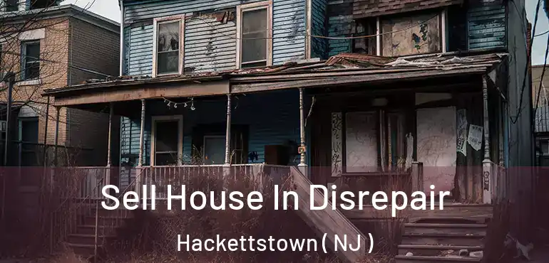  Sell House In Disrepair Hackettstown ( NJ )