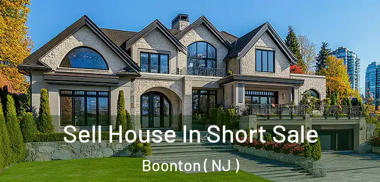  Sell House In Short Sale Boonton ( NJ )