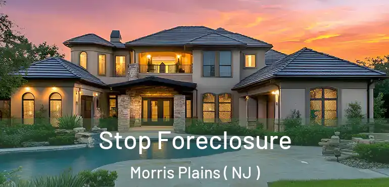 Stop Foreclosure Morris Plains ( NJ )